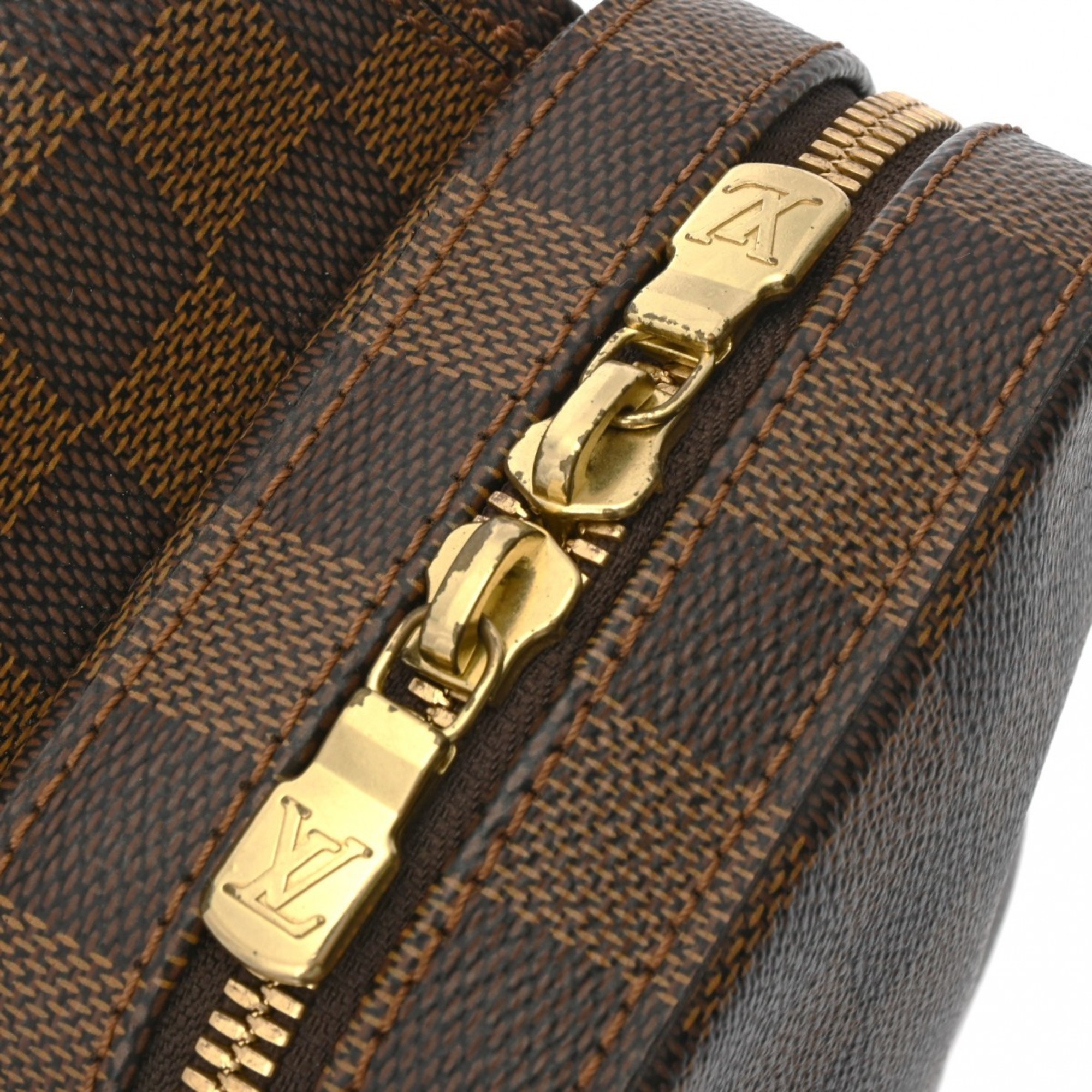 LOUIS VUITTON Louis Vuitton Damier Geronimos Brown N51994 Unisex Canvas Shoulder Bag