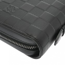 LOUIS VUITTON Damier Infini Zippy XL Onyx N61254 Men's Leather Long Wallet