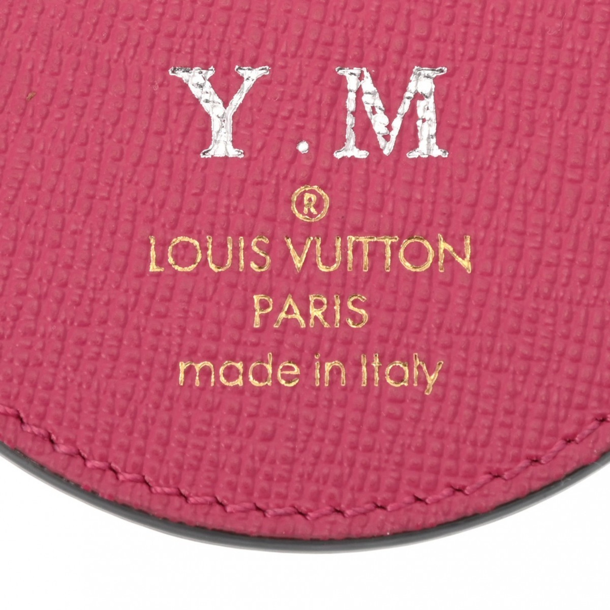 LOUIS VUITTON Louis Vuitton Monogram Portocle Love Lock Brown M67436 Women's Canvas Keychain