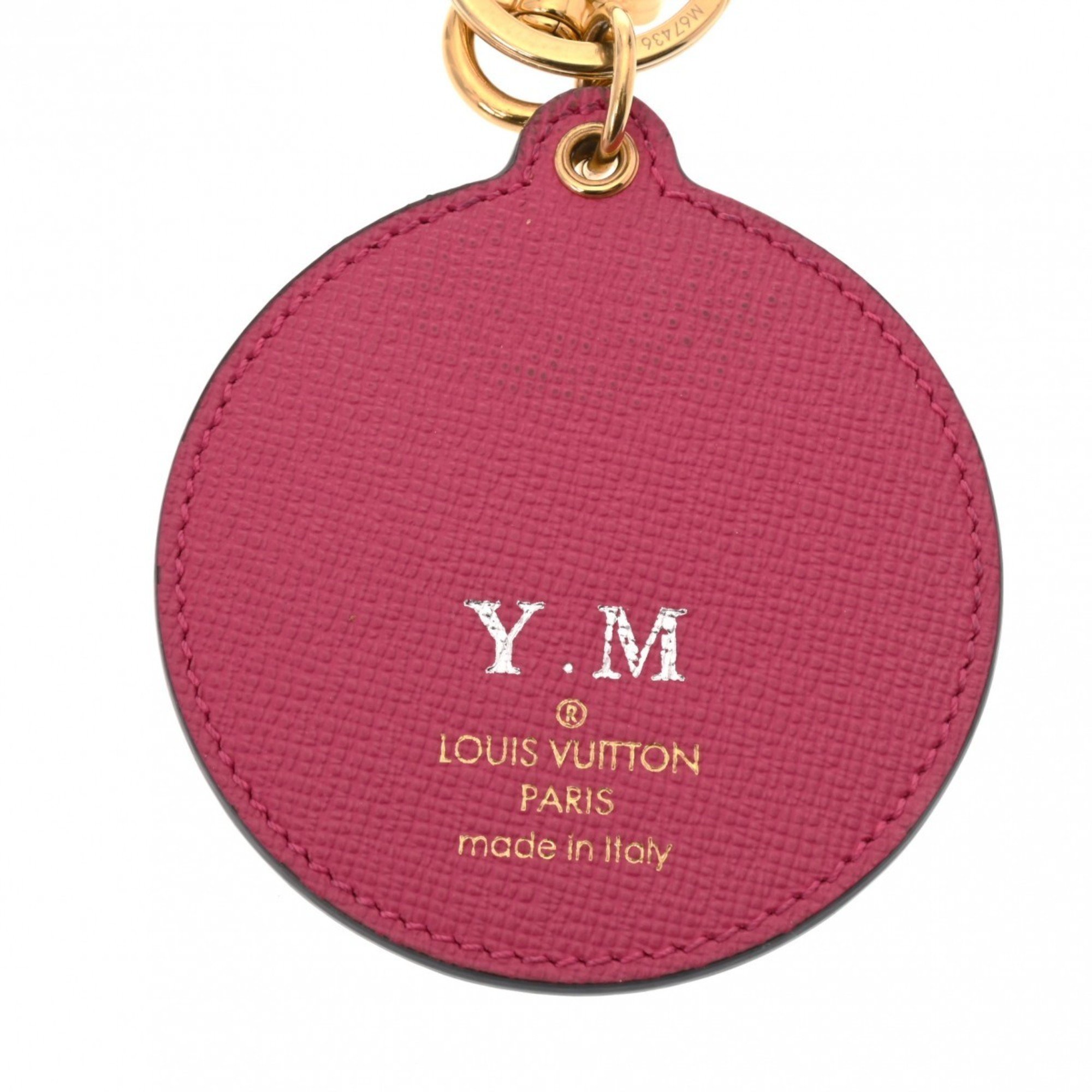 LOUIS VUITTON Louis Vuitton Monogram Portocle Love Lock Brown M67436 Women's Canvas Keychain