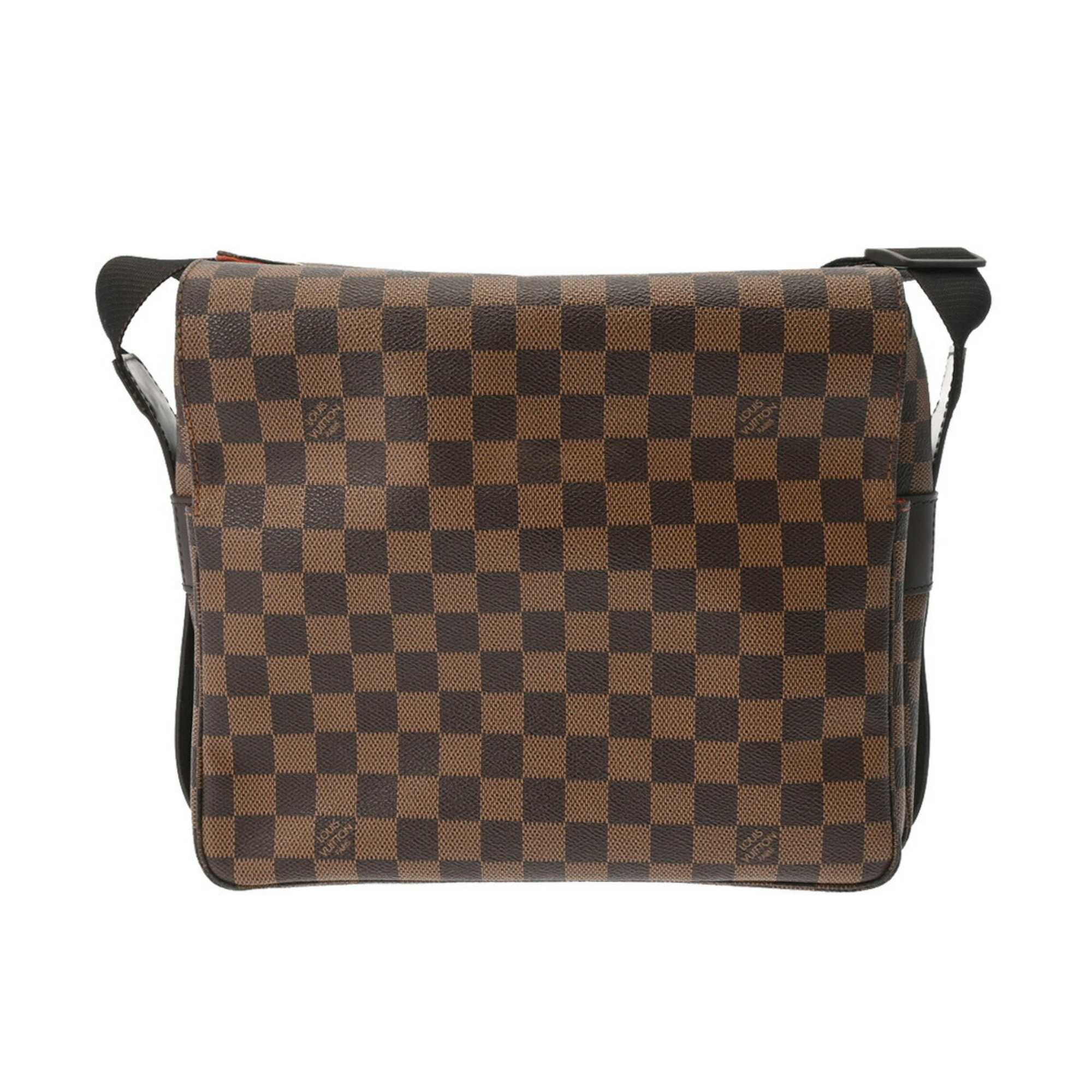 LOUIS VUITTON Damier Naviglio Brown N45255 Unisex Canvas Shoulder Bag