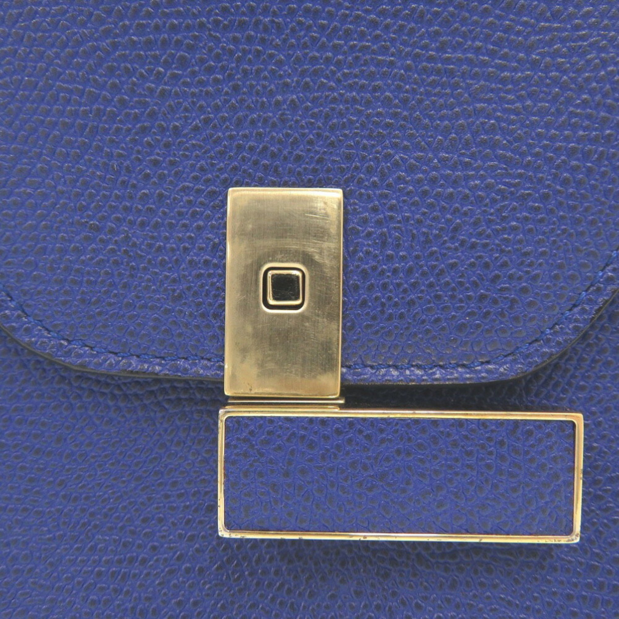 Valextra Micro Iside Leather Royal Blue Handbag 1271Valextra