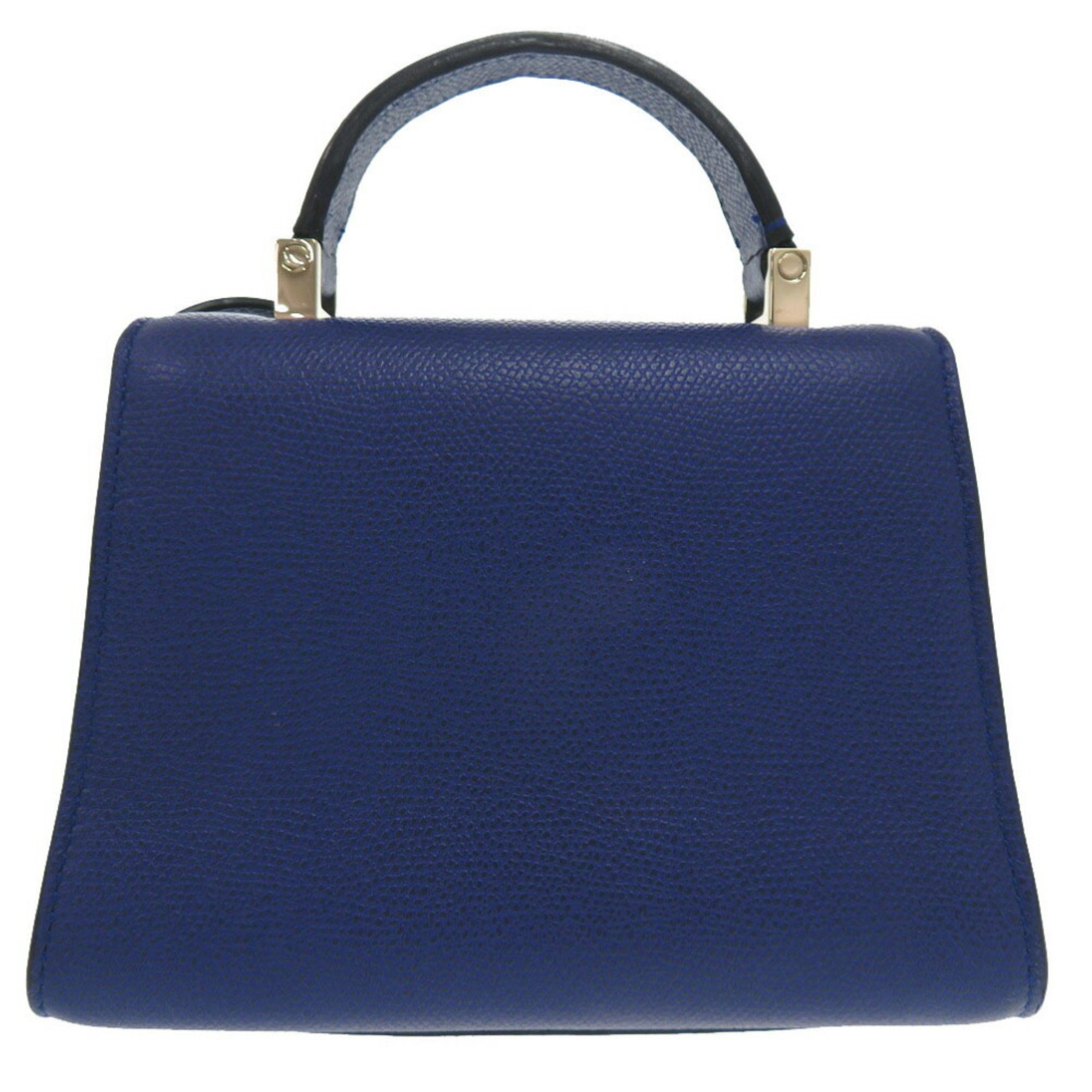 Valextra Micro Iside Leather Royal Blue Handbag 1271Valextra