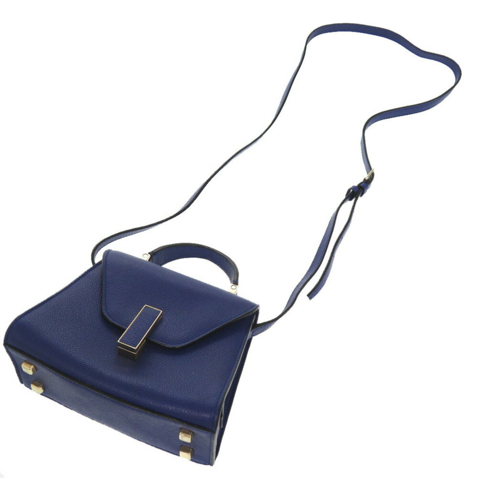 Valextra Micro Iside Leather Royal Blue Handbag 1271Valextra