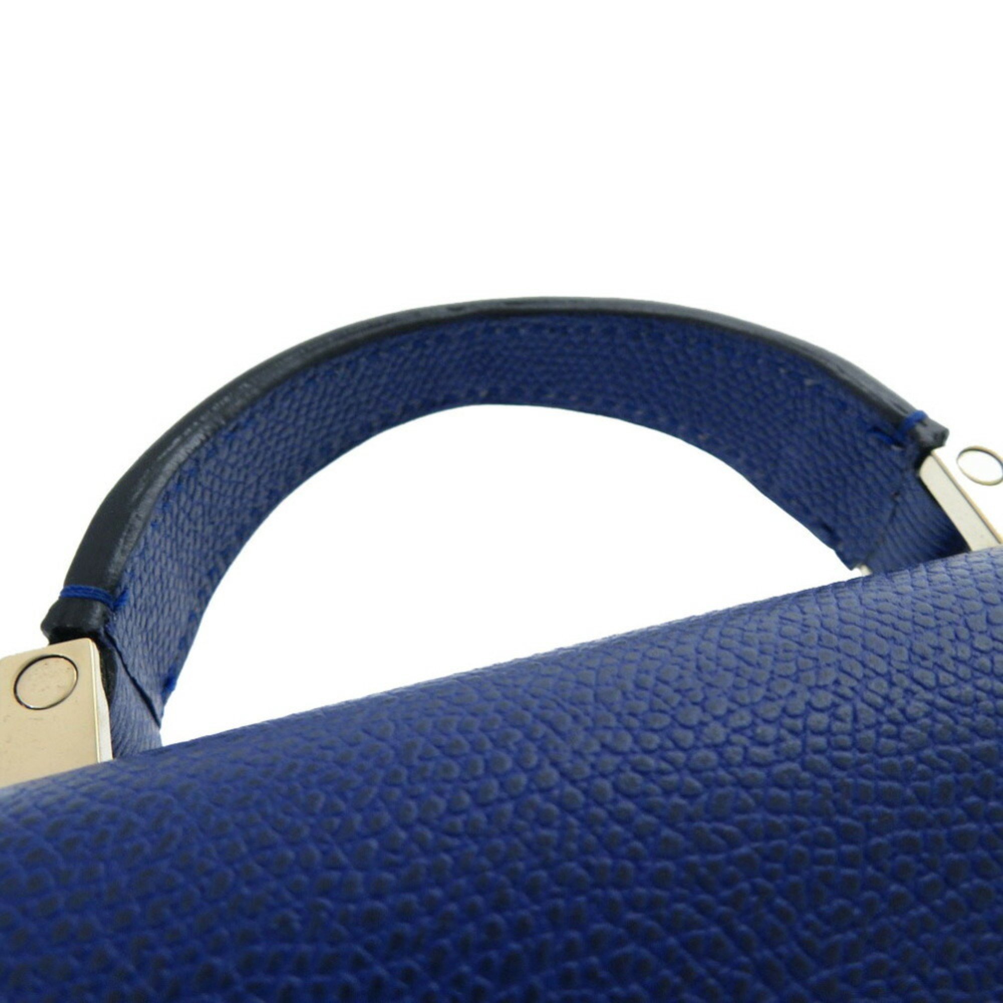 Valextra Micro Iside Leather Royal Blue Handbag 1271Valextra