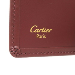 Cartier Must Line Leather Wine Red 4-ring Key Case 0374 CARTIER