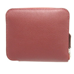 Hermes Azap Compact Silkin B Stamp (Made in 2023) Evercolor Silk Rouge H Coin Case Wallet 1588HERMES