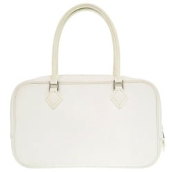 Hermes Plume Elan 20 Epsom Leather White L Stamped Handbag 1625 HERMES