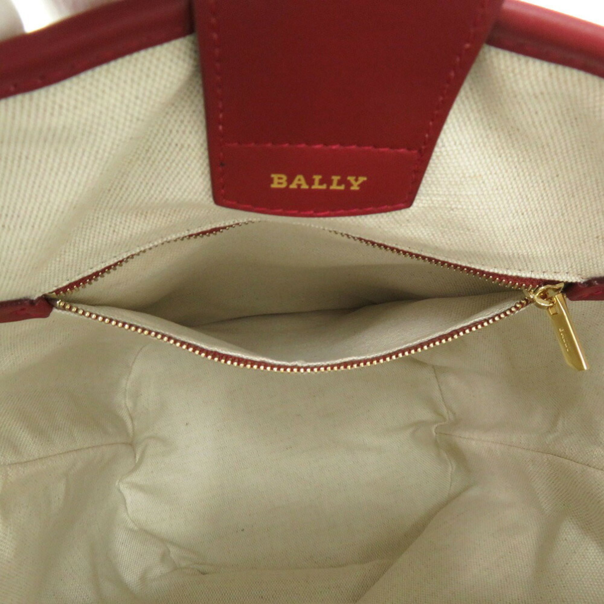 BALLY shoulder bag denim canvas blue red 1127