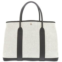 Hermes Garden PM 36 Toile H Negonda Grey Black Y Stamp Tote Bag 1539 HERMES