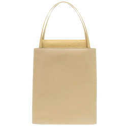 Hermes Lucy MM Box Calf Chevre Beige Tote Bag 1430 HERMES