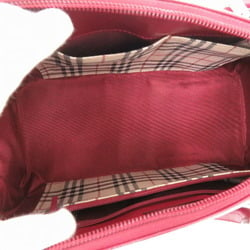 Burberry Nova Check Leather Red Handbag 1444BURBERRY