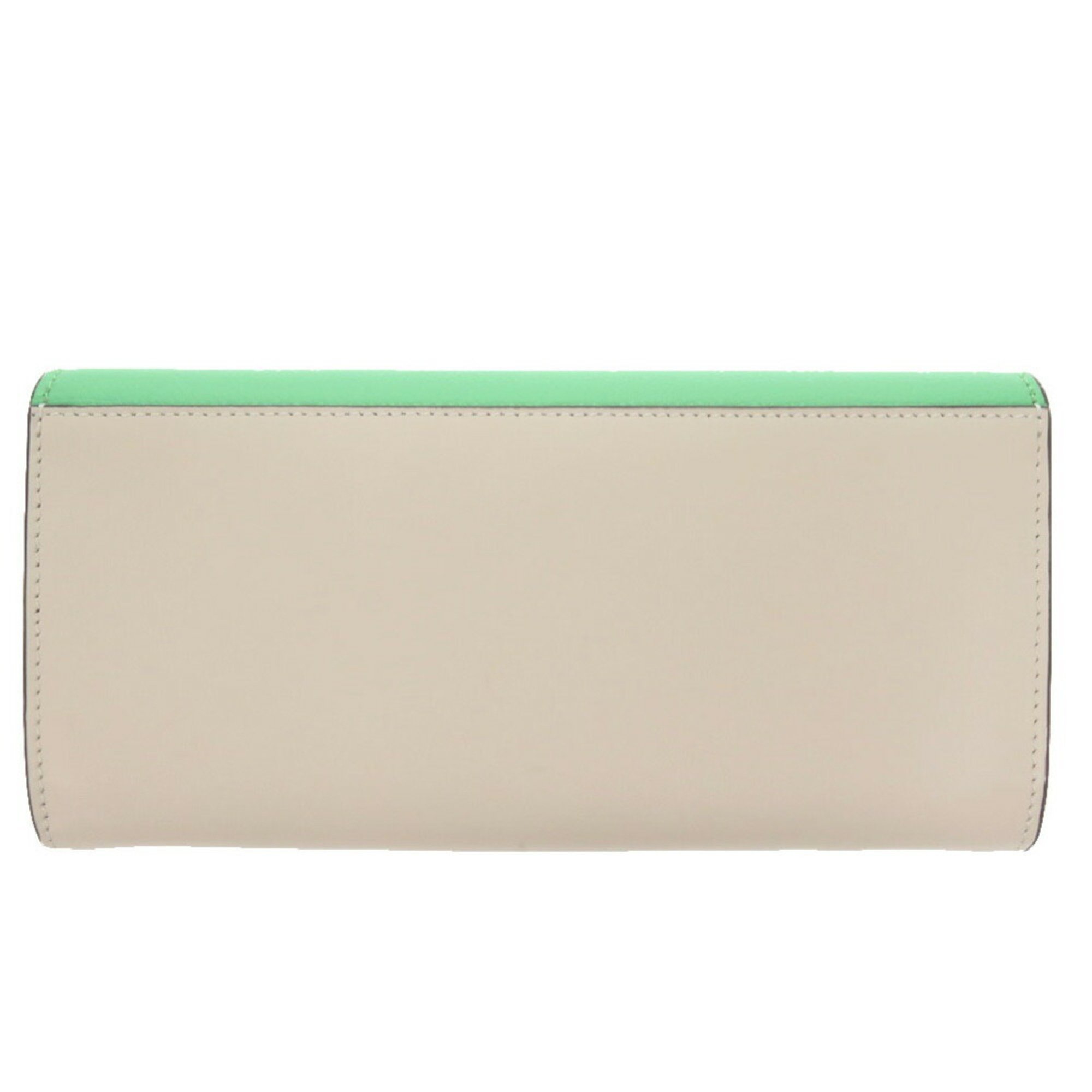 Fendi FF Diamonds Continental Wallet DIAMONDS CONTINENTAL WALLET Leather Green White Light Long 1135FENDI