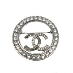 Chanel Coco Mark C21K Round Rhinestone Metal Brooch 0969CHANEL