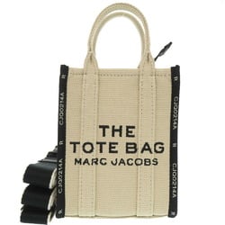 MARC JACOBS THE JACQUARD PHONE TOTE Cotton/Polyester Beige Tote Bag 0873MARC