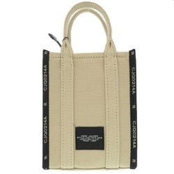 MARC JACOBS THE JACQUARD PHONE TOTE Cotton/Polyester Beige Tote Bag 0873MARC