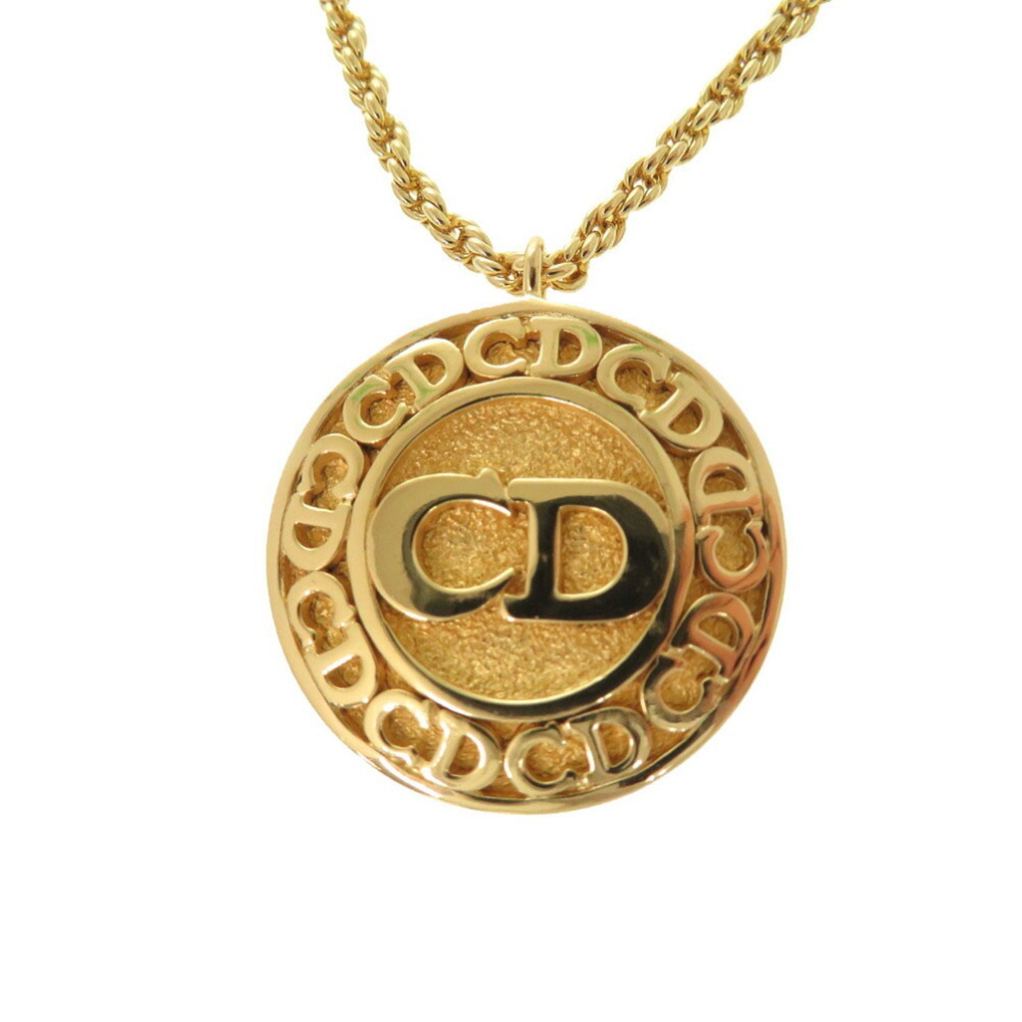 Christian Dior Dior CD Metal Gold Necklace 1792Dior