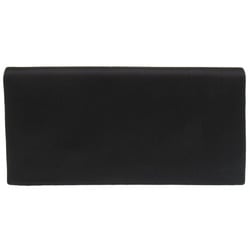 Hermes Fako Satin Black 〇K Stamped Clutch Bag 2065 HERMES