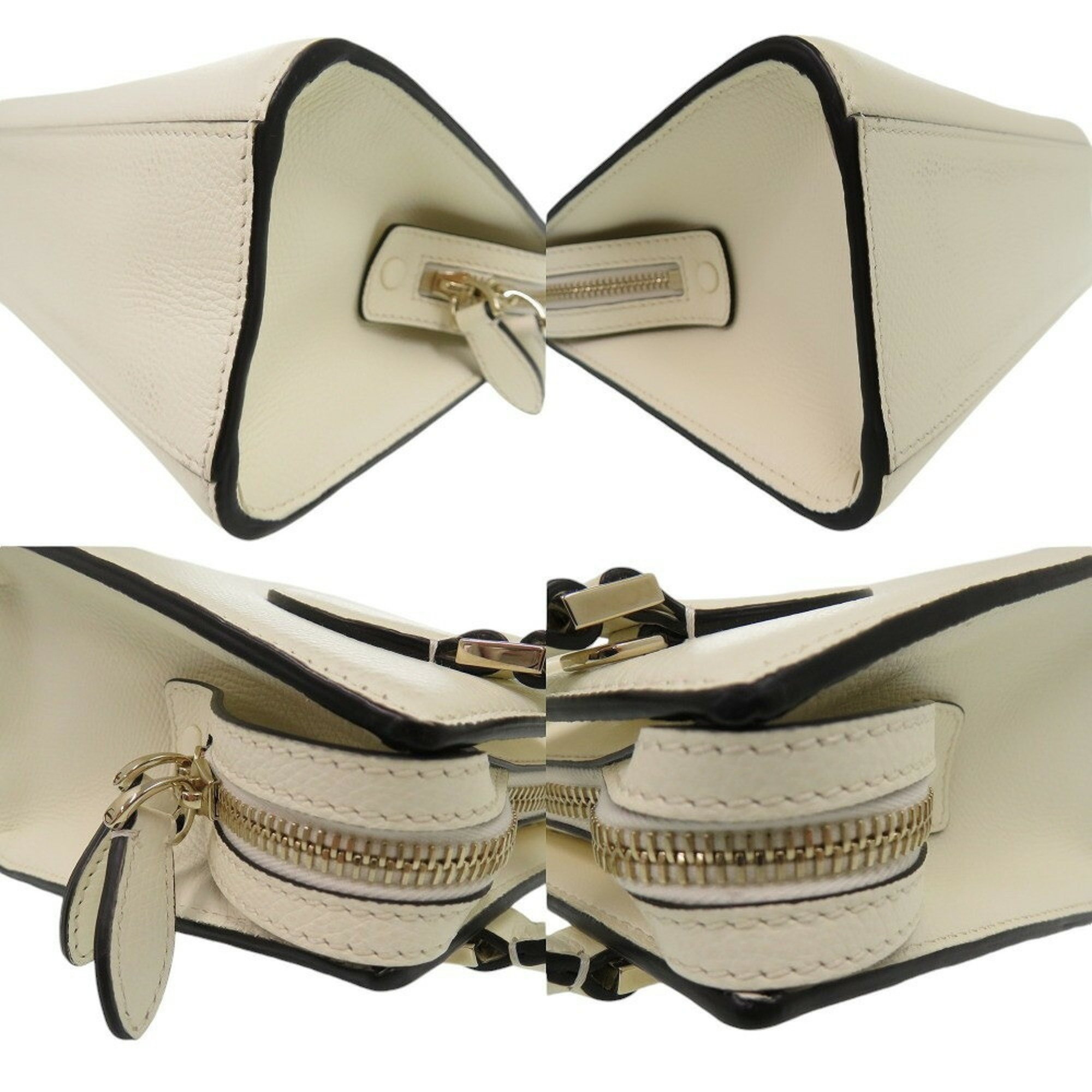 Valentino Garavani V-Sling Handbag Leather Ivory 0250Valentino