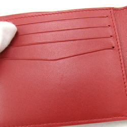 Dunhill Bi-fold Wallet GT 4CC & Coin Purse Billfold DU22R2320CC611 Red Leather Compact Folding Men's dunhill