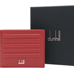 Dunhill Bi-fold Wallet GT 4CC & Coin Purse Billfold DU22R2320CC611 Red Leather Compact Folding Men's dunhill