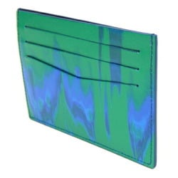 Dunhill Card Case DU22R220CMM360R Green Blue Leather Holder Pass Men's dunhill