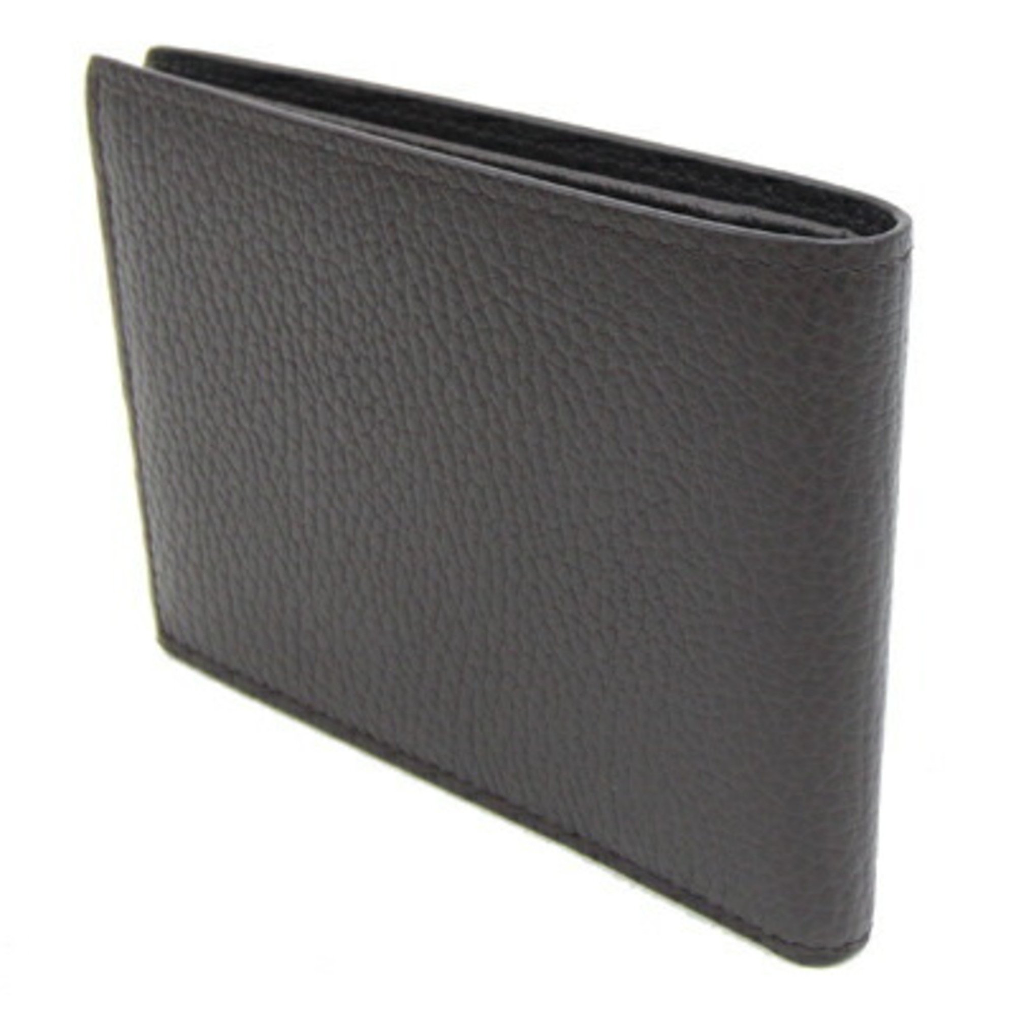 Gucci Bi-fold Billfold 273596 Dark Brown Leather No Coin Pocket Compact Wallet Men's GUCCI