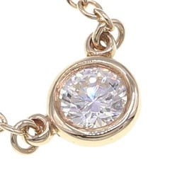 Tiffany Necklace Elsa Peretti Diamonds by the Yard Single Diamond Pendant Au750 YG Women's TIFFANY&Co.