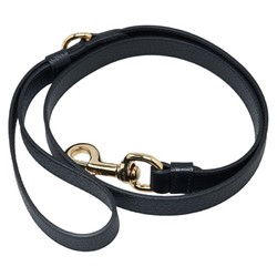 Gucci Interlocking G Small Medium Pet Lead Collar 2-Piece Set 692949/692943 Black Gold Leather Women's GUCCI