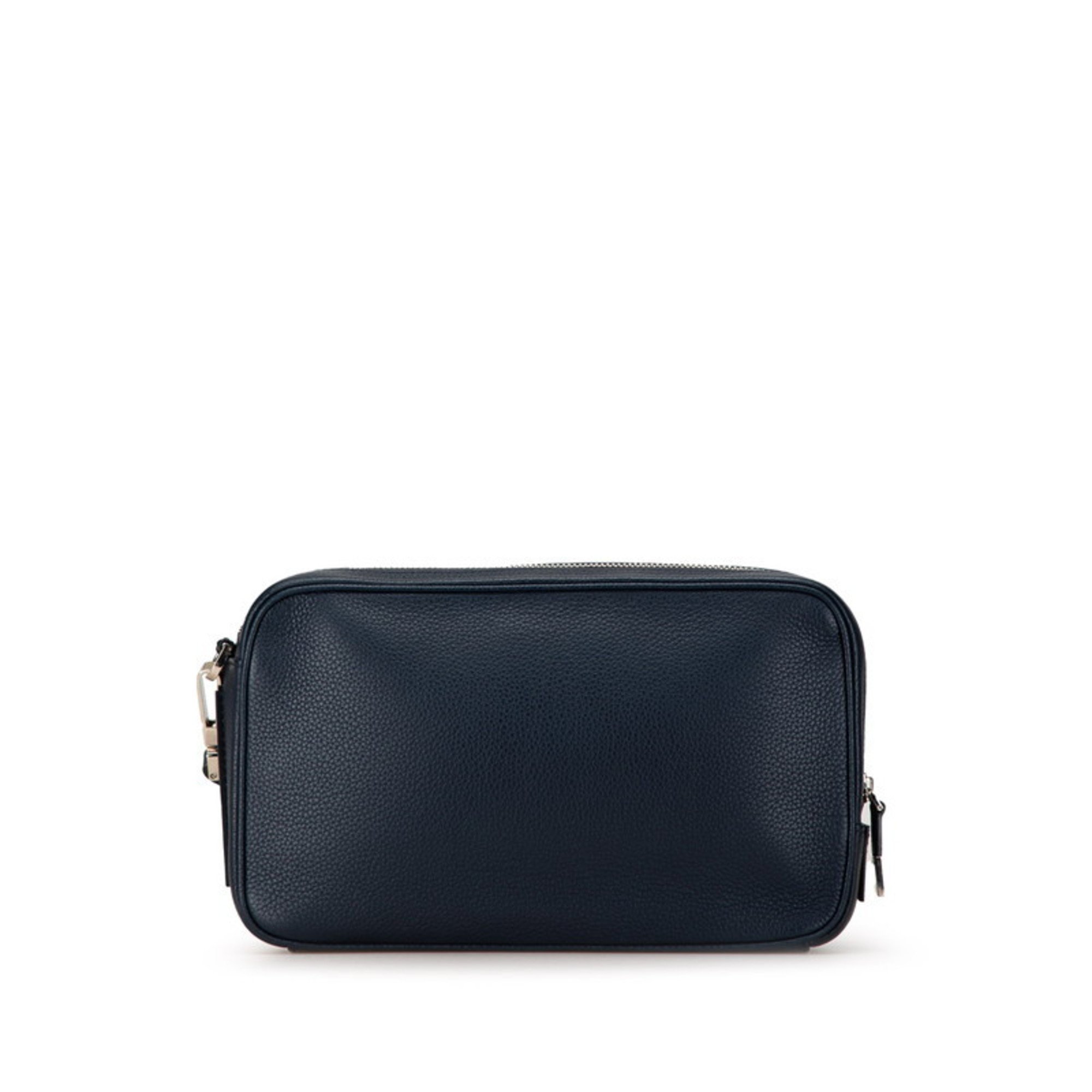 Christian Dior Dior clutch bag, second navy calf leather, women's