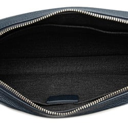 Christian Dior Dior clutch bag, second navy calf leather, women's