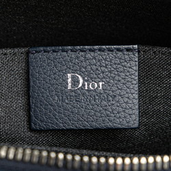 Christian Dior Dior clutch bag, second navy calf leather, women's