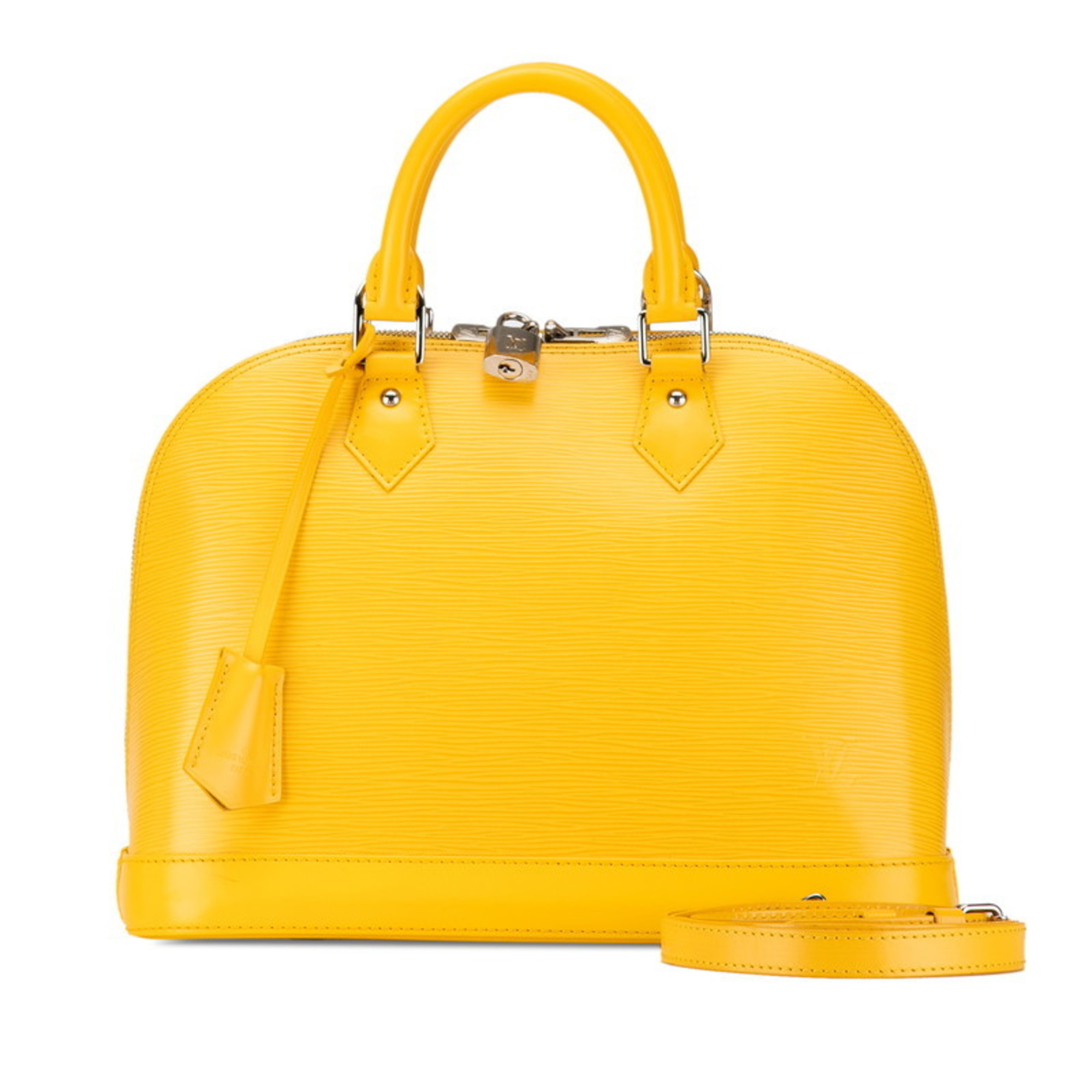 Louis Vuitton Epi Alma PM Handbag Shoulder Bag M40951 Mimosa Yellow Leather Women's LOUIS VUITTON