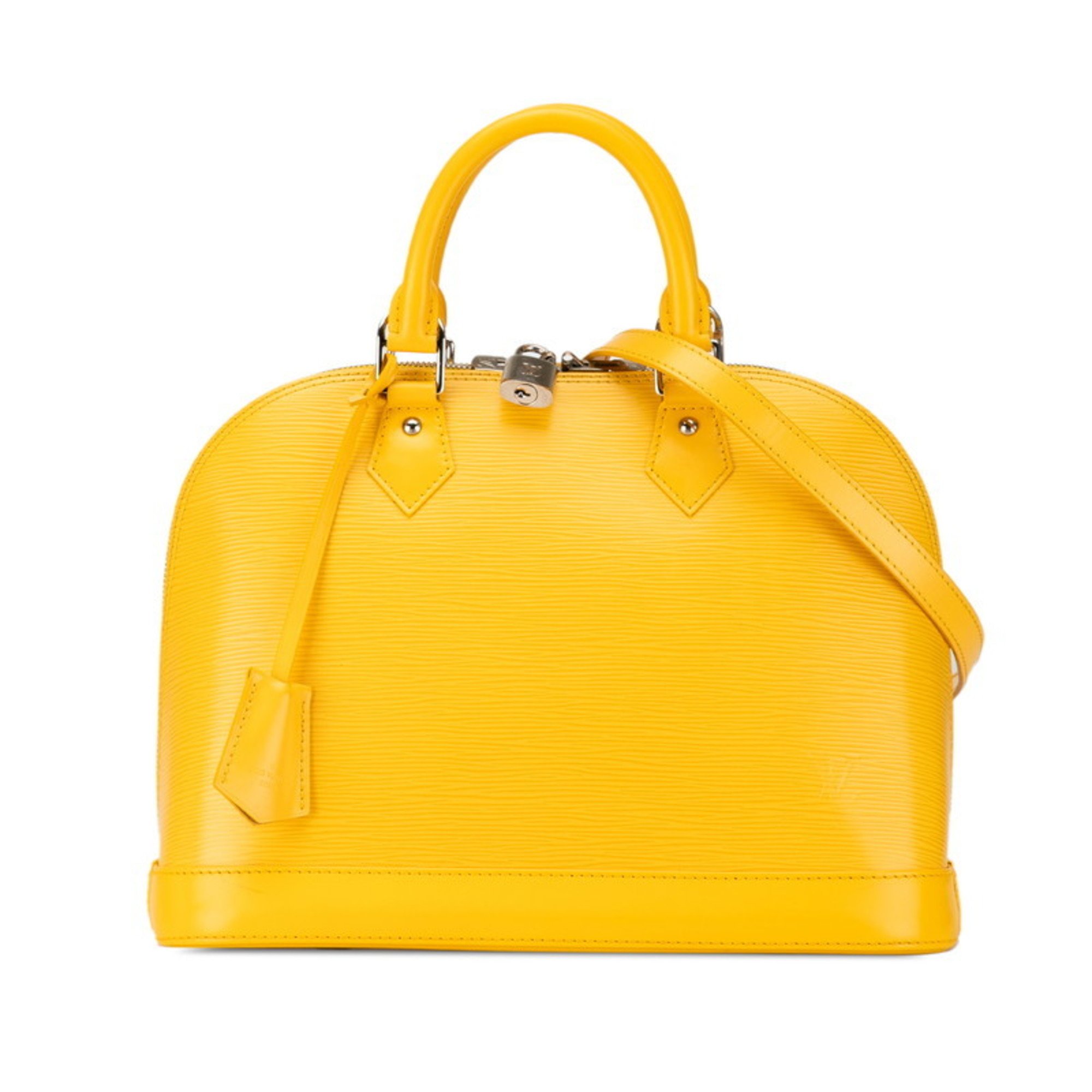 Louis Vuitton Epi Alma PM Handbag Shoulder Bag M40951 Mimosa Yellow Leather Women's LOUIS VUITTON