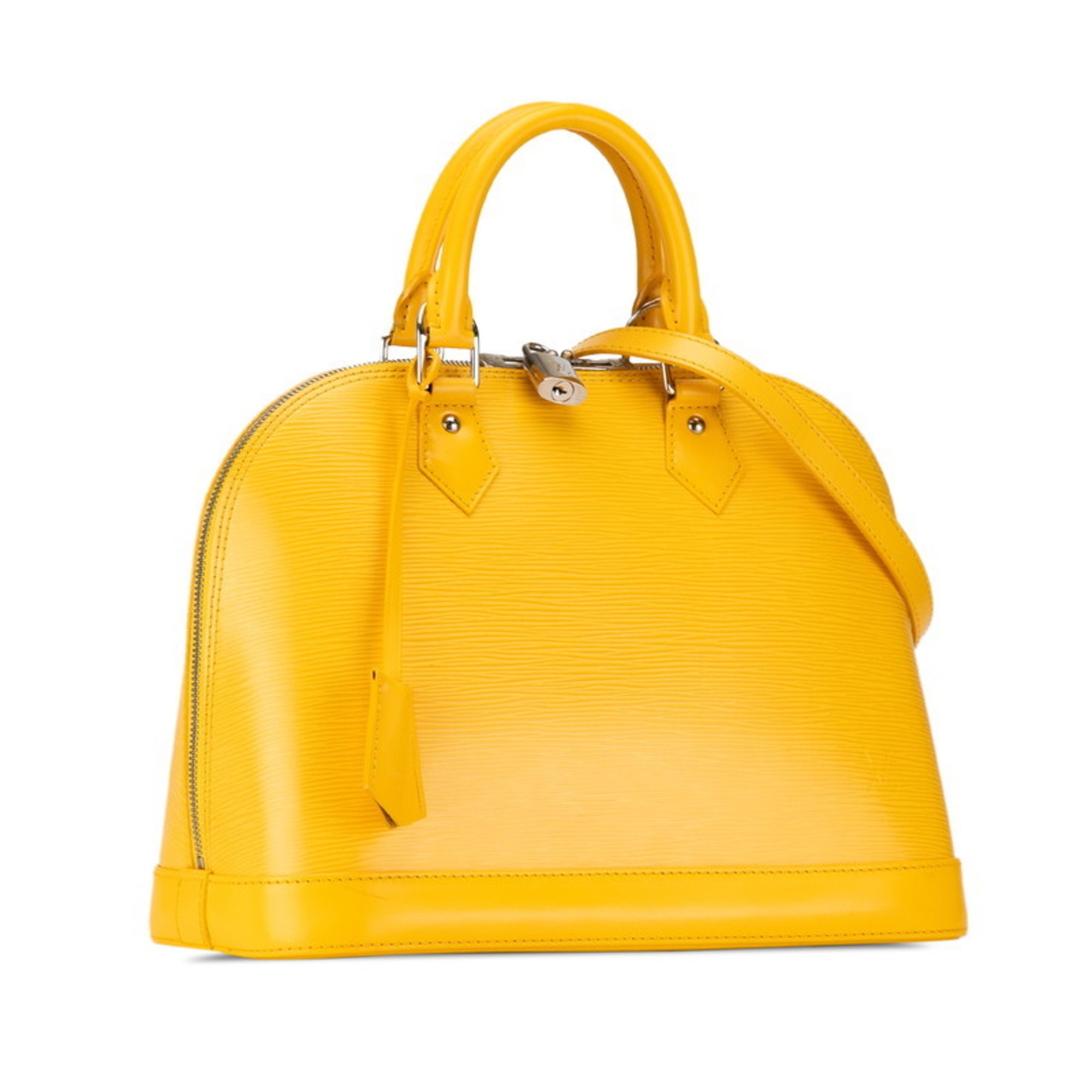 Louis Vuitton Epi Alma PM Handbag Shoulder Bag M40951 Mimosa Yellow Leather Women's LOUIS VUITTON