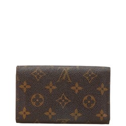 Louis Vuitton Monogram Portemonnay Bi-fold Wallet M61730 Brown PVC Leather Women's LOUIS VUITTON