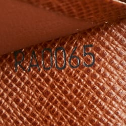 Louis Vuitton Monogram Portemonnay Bi-fold Wallet M61730 Brown PVC Leather Women's LOUIS VUITTON