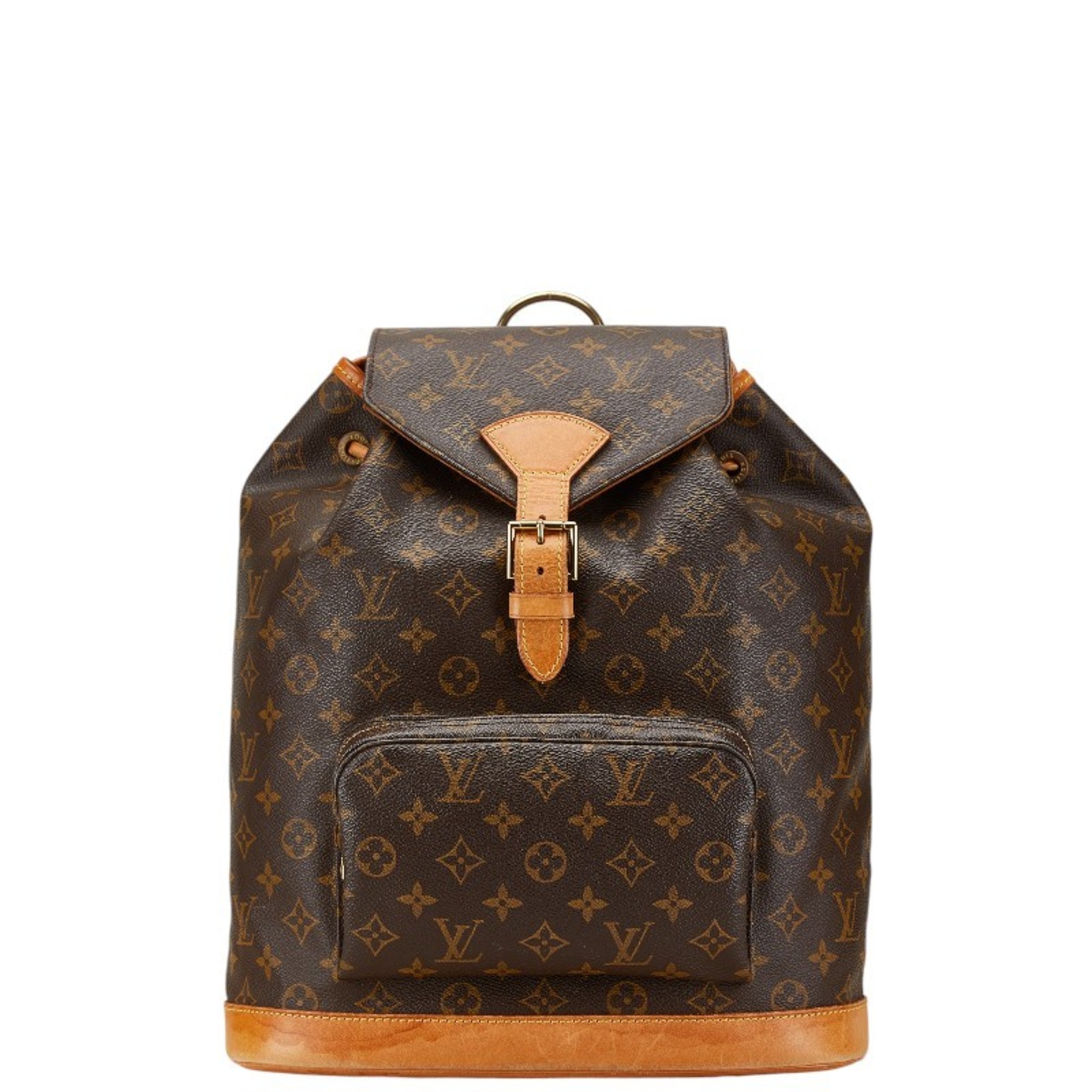 Louis Vuitton Monogram Montsouris GM Backpack M51135 Brown PVC Leather Women's LOUIS VUITTON