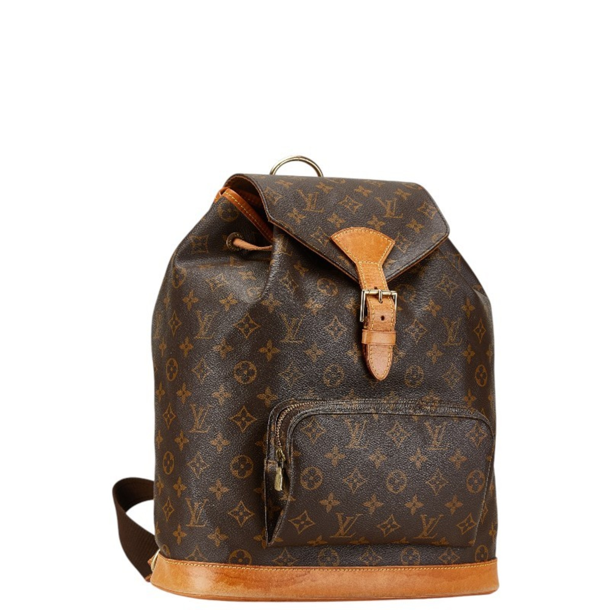 Louis Vuitton Monogram Montsouris GM Backpack M51135 Brown PVC Leather Women's LOUIS VUITTON