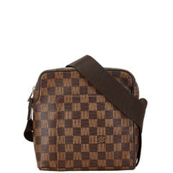 Louis Vuitton Damier Olaf PM Shoulder Bag N41442 Brown PVC Leather Women's LOUIS VUITTON