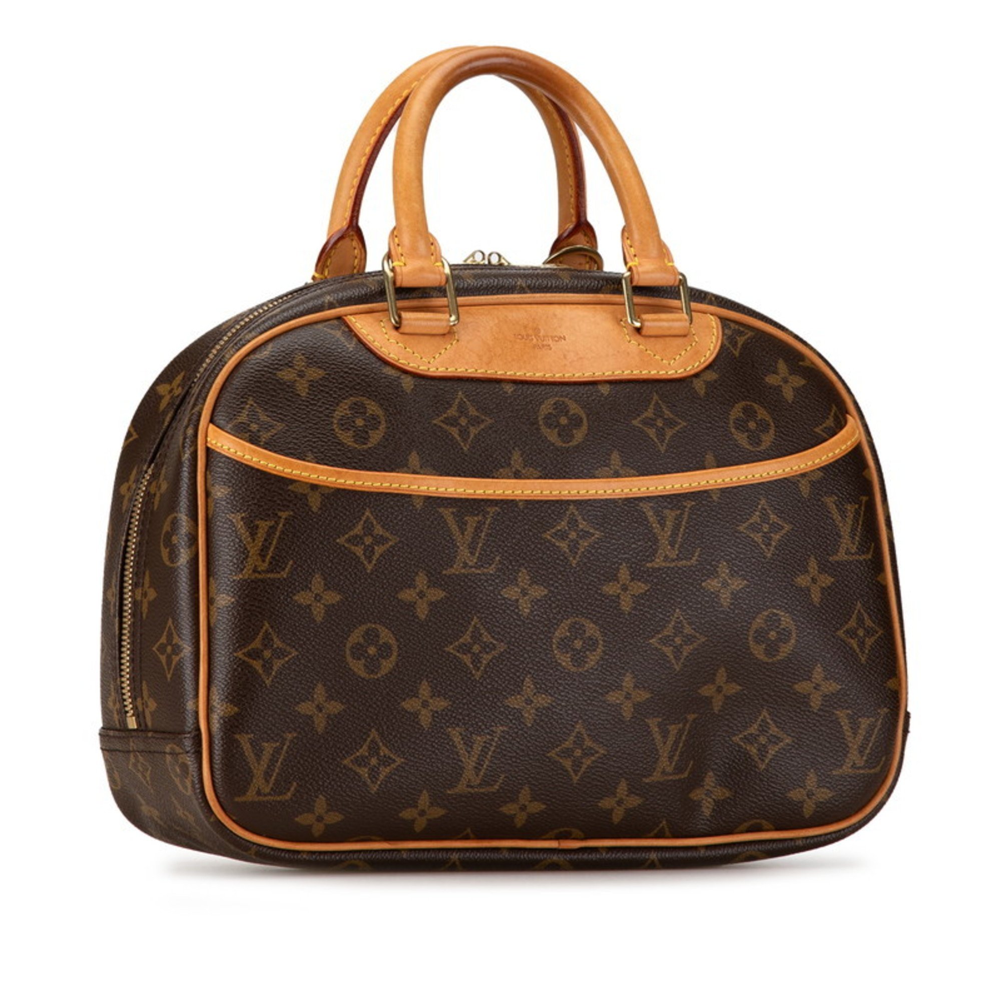 Louis Vuitton Monogram Trouville Handbag M42228 Brown PVC Leather Women's LOUIS VUITTON