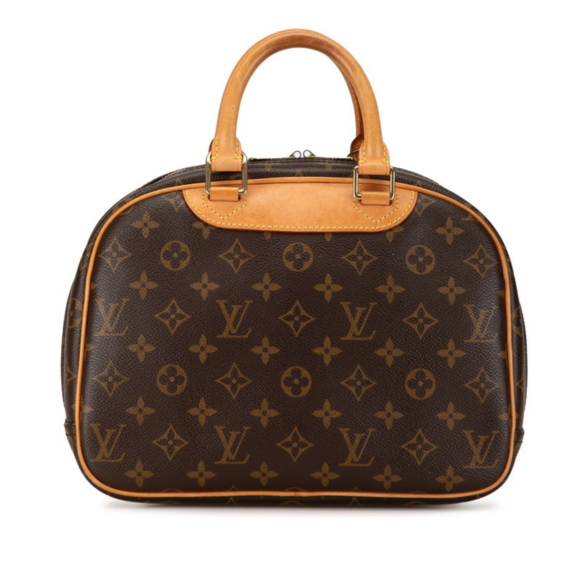 Louis Vuitton Monogram Trouville Handbag M42228 Brown PVC Leather Women's LOUIS VUITTON