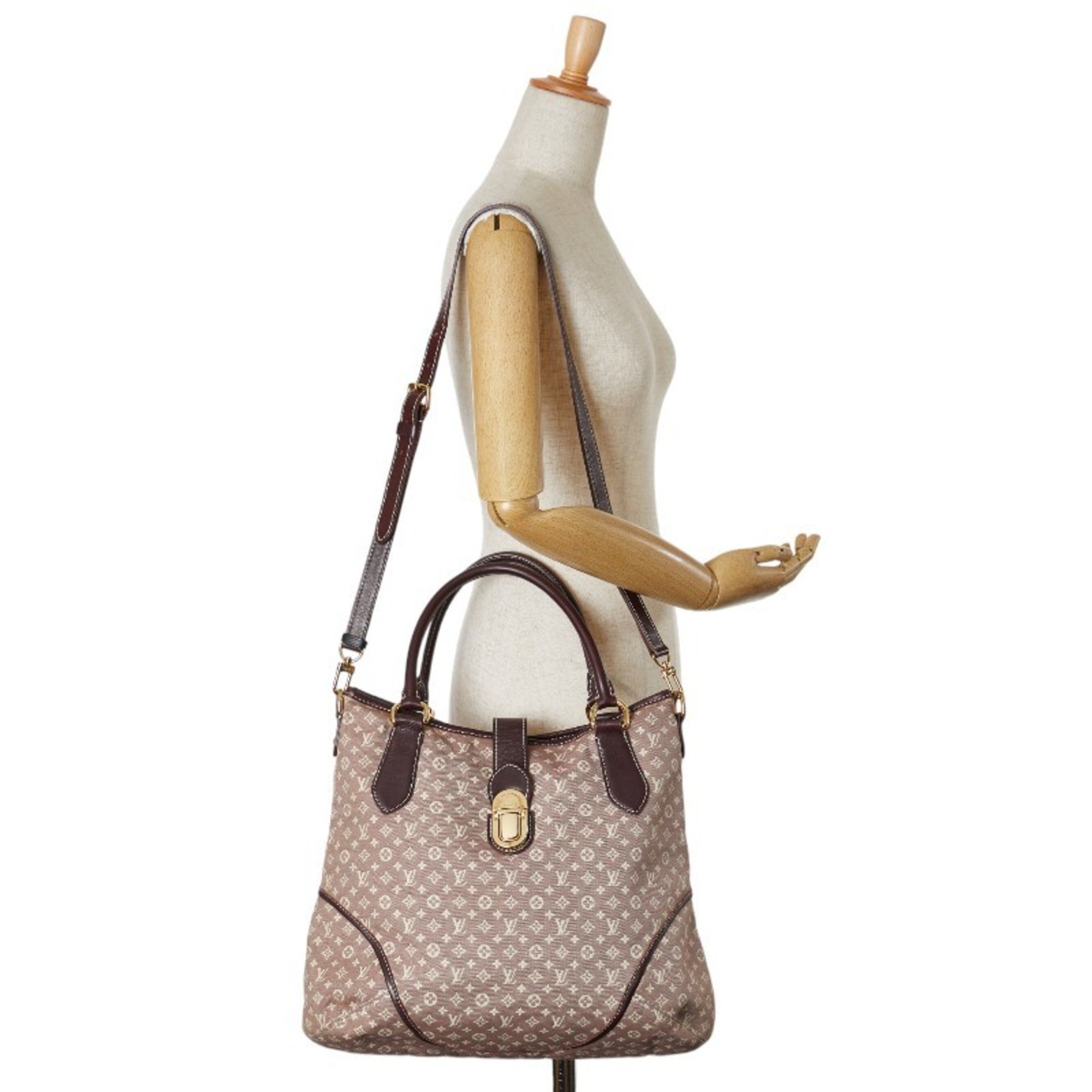 Louis Vuitton Monogram Idylle Elegy Handbag Shoulder Bag M56698 Sepia Purple Canvas Leather Women's LOUIS VUITTON