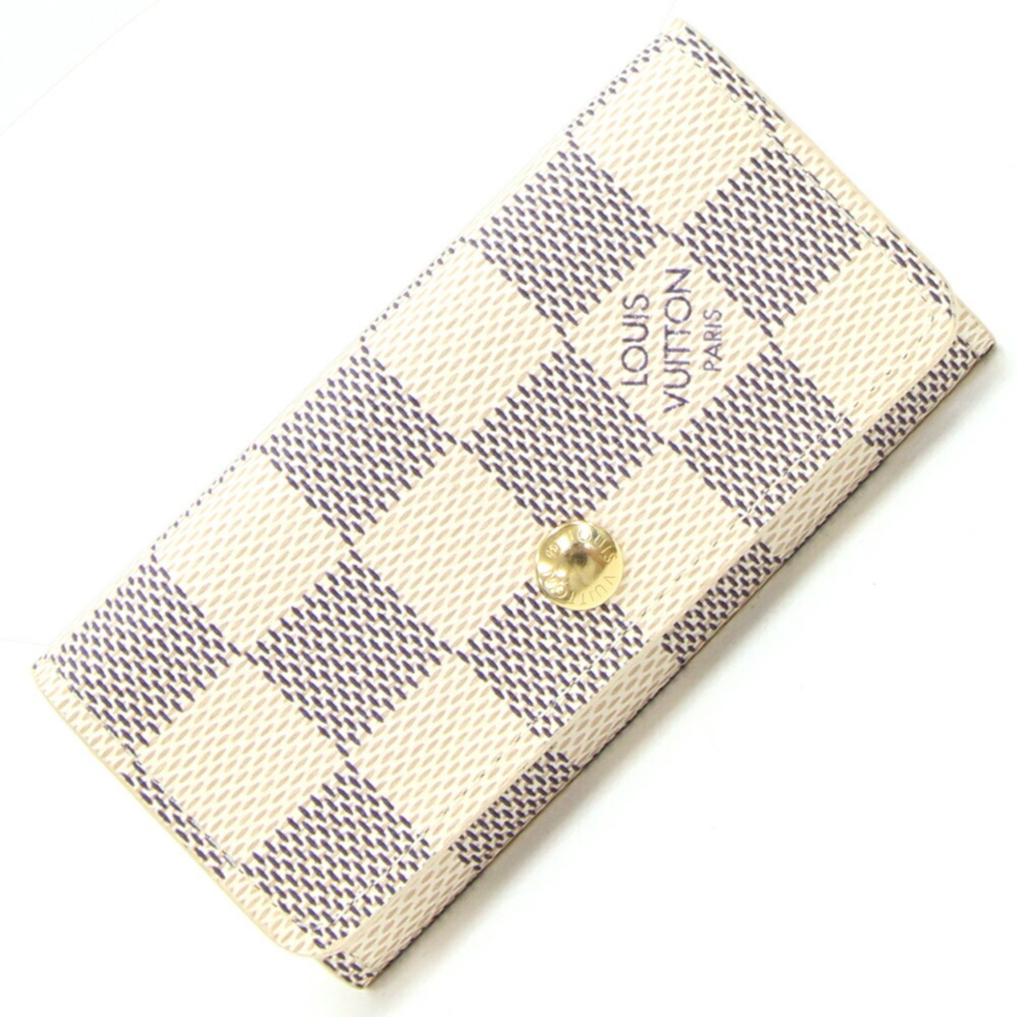 Louis Vuitton 4-ring key case Damier Azur Myrticle 4 N60386 Keys Women Men Unisex LOUIS VUITTON