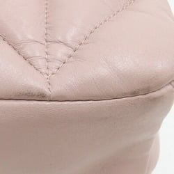 Miu Miu Miu Shoulder Bag 5BD213 Light Pink Leather Chain Women's Quilted Nappa MIUMIU