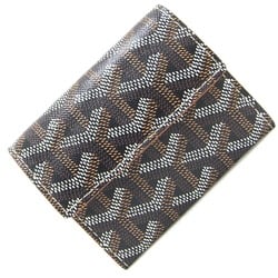 Goyard Coin Case Marigny Wallet Black Brown Goyardine Canvas Veauzel Calfskin Compact Women Men MARIGNPMLTY01CL01P GOYARD