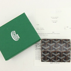 Goyard Coin Case Marigny Wallet Black Brown Goyardine Canvas Veauzel Calfskin Compact Women Men MARIGNPMLTY01CL01P GOYARD