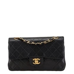 Chanel Matelasse Coco Mark Chain Shoulder Bag Black Lambskin Women's CHANEL