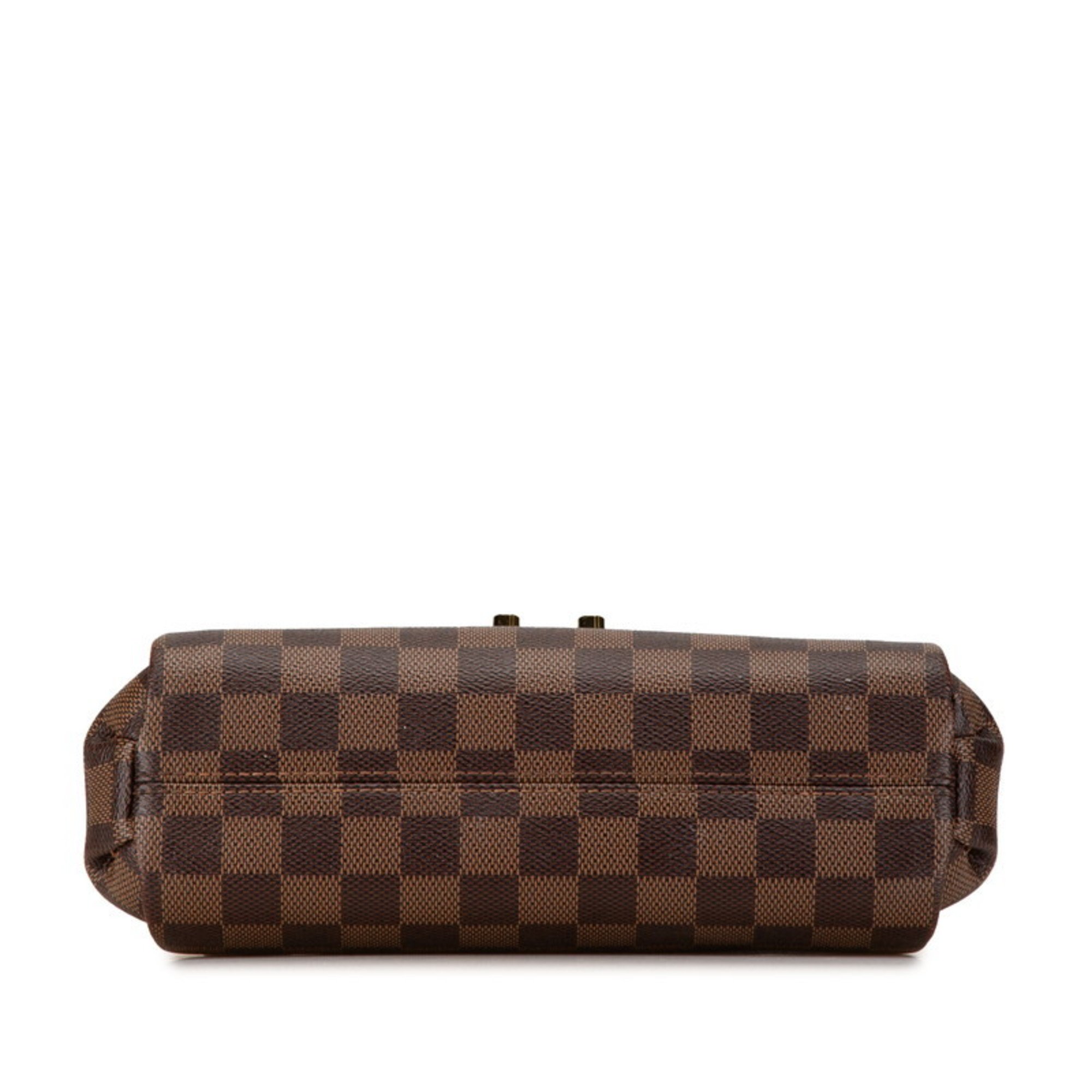 Louis Vuitton Damier Croisette PM Handbag Shoulder Bag N53000 Brown PVC Leather Women's LOUIS VUITTON