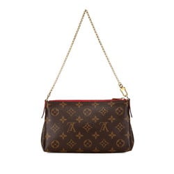 Louis Vuitton Monogram Pallas Scratch Chain Handbag Shoulder Bag M41638 Brown Red PVC Leather Women's LOUIS VUITTON